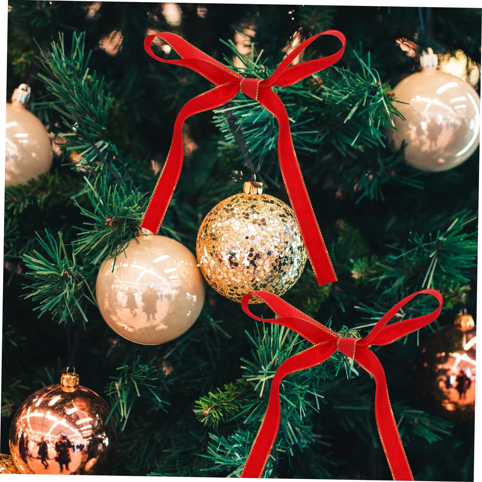 SHINEOFI 3rollen Velour Ribbon Für Weihnachtsdeko Yards Rot Für Bastelarbeiten Geschenkverpackungen Und -projekte Für Festliche Anlässe Und Dekorationen