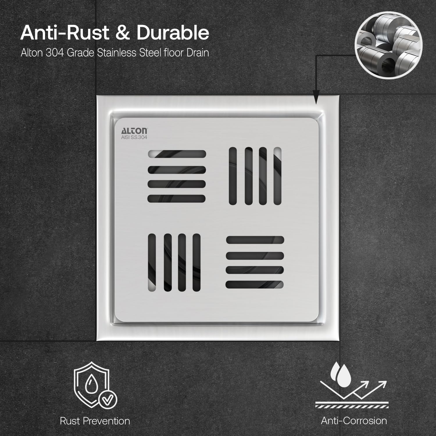 Alton SS-304 Bathroom Grating - Pest Control -6