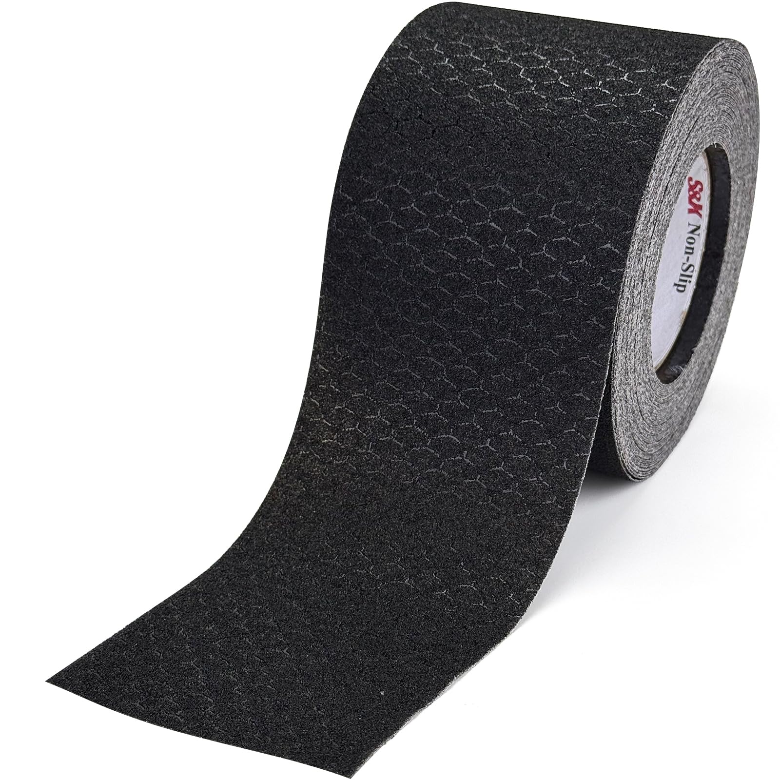 S&X Anti Slip Tape 4" x 60' Premium High Traction Grip Tape for Outdoor Stairs, Decks, Ramps - Waterproof & Durable
