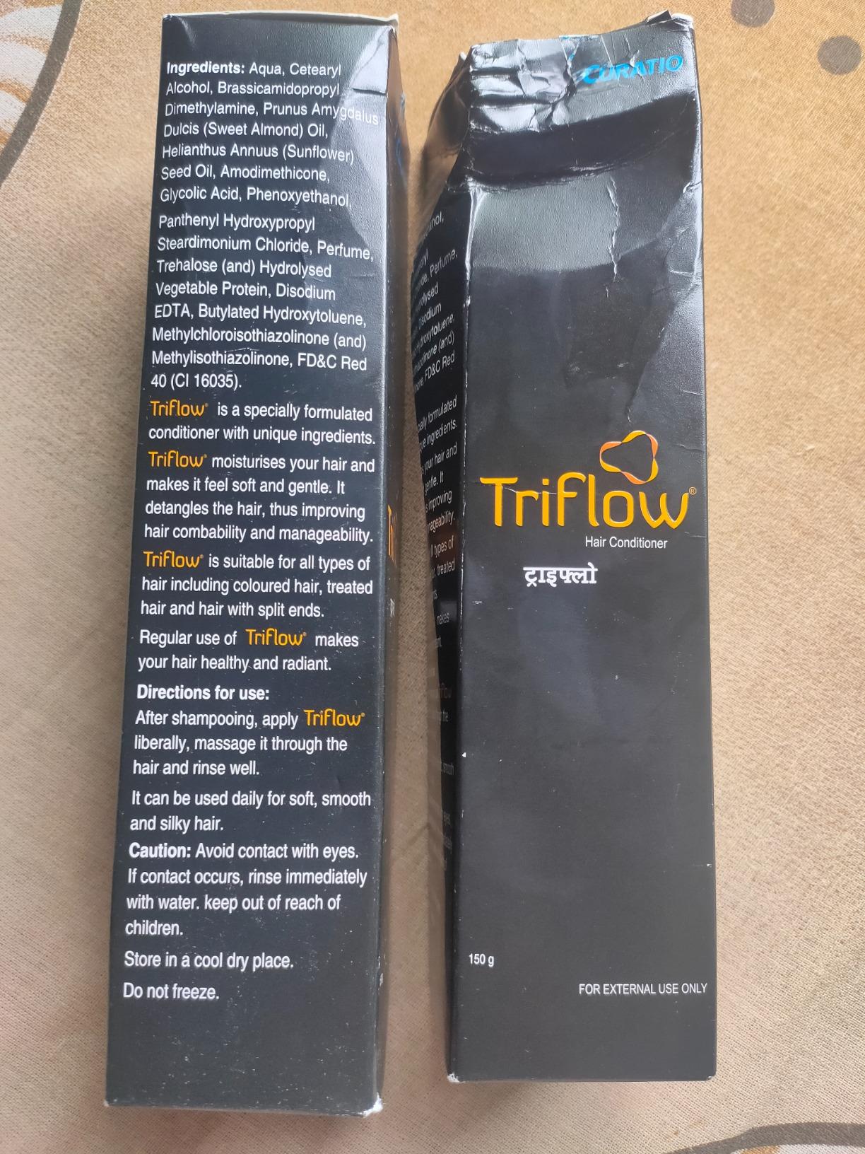 Tri Color Flow Buy Tri-Flow Triflow Hair Color Treated Almond Conditioner (150 Gm ...