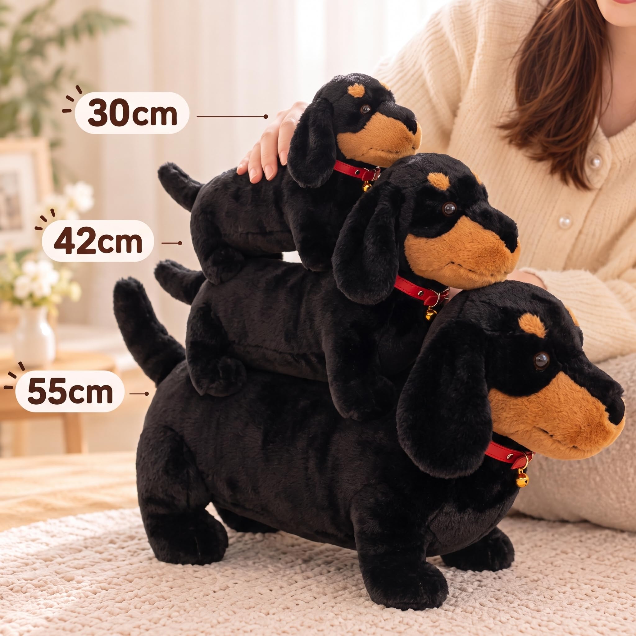 Amazon.co.jp: ダックスフント ぬいぐるみ 犬 抱き枕 リアル