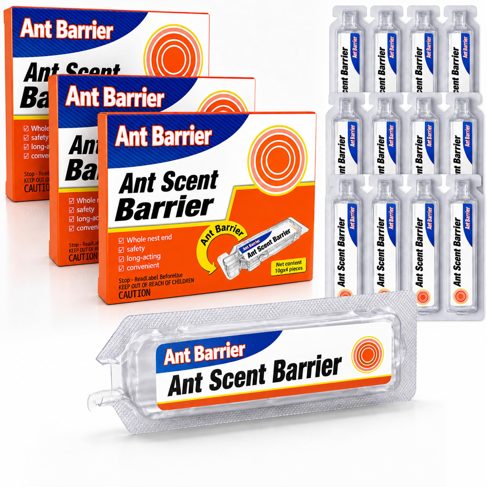 12 Piece Ant Bait Tin, Odourless Ant Bait, Safe for Children and Pets, Ready to Use A nt Gel Bait for Indoor and Outdoor Use