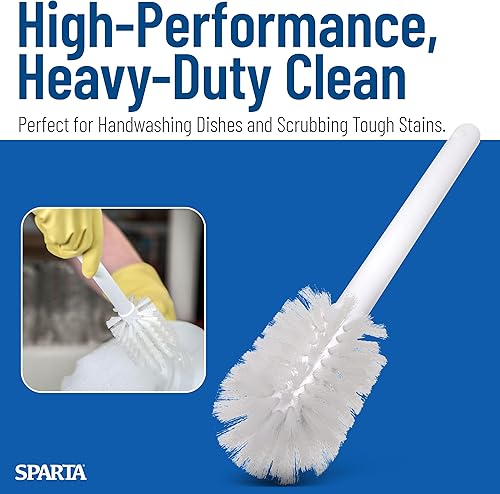 Vista 7 de SPARTA 367600TC02 - Cepillo de plástico para platos domésticos, cepillo para platos, cepillo fregador para platos, ligero y resistente a la rotura