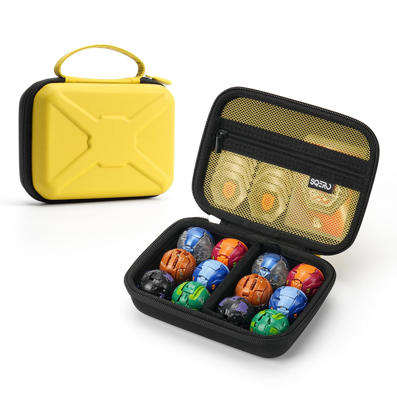 Case Compatible with 12 Bakugan Figures, BakuCores and Armored Alliance, Geogan Rising Battle Action Figure, Toy Organizer Storage Case for Bakugan and Accessories-image-8