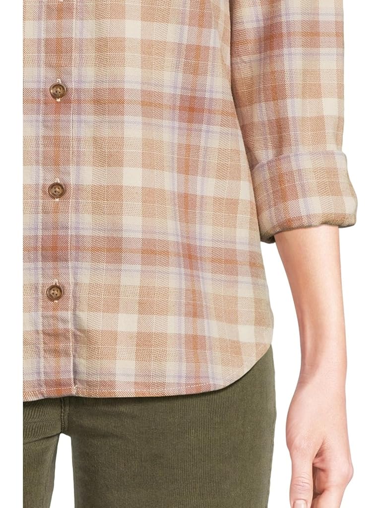 Red Royal Robbins Lieback Organic Cotton Flannel Long Sleeve
