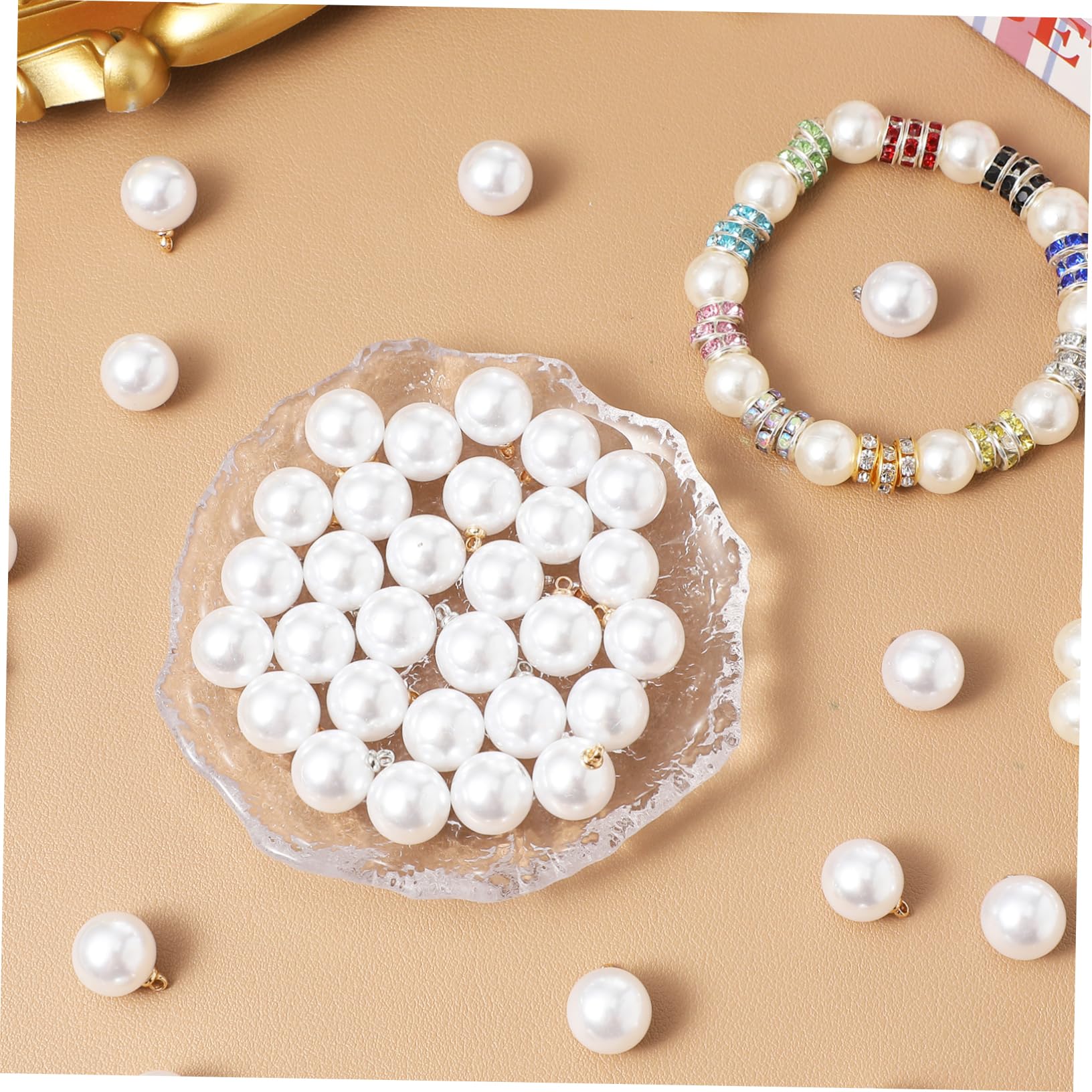 Operitacx 300pièces Charms Perles Pour Création De Bijoux Pendentifs Pour Colliers Bracelets Et Boucles Oreilles Accessoires Élégants