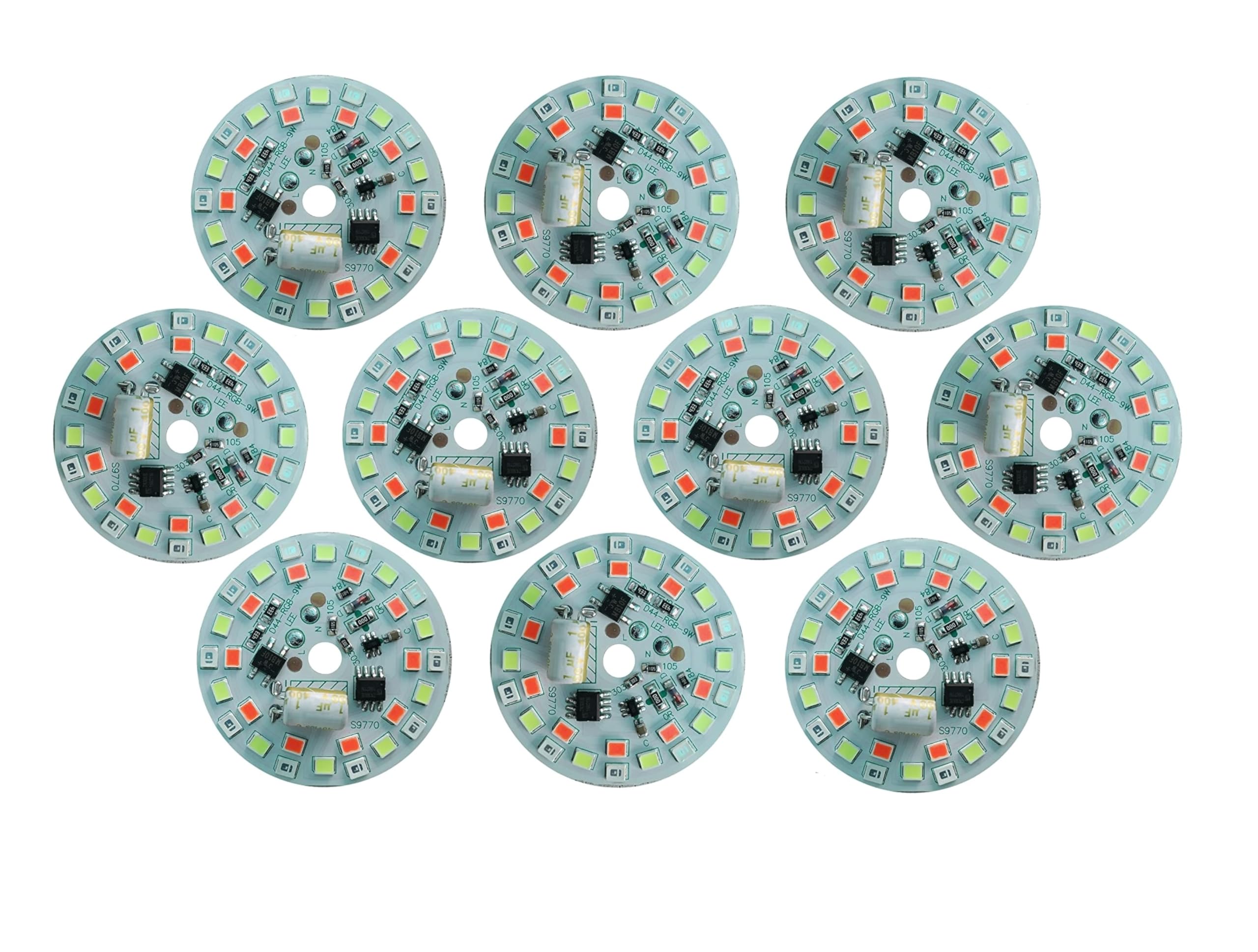 SFURTI_ 9W RGB LED DOB Module, 4.3cm Diameter, Multi-Colour Changing with 3 Modes, Single Switch Control - Pack of 10-image-28