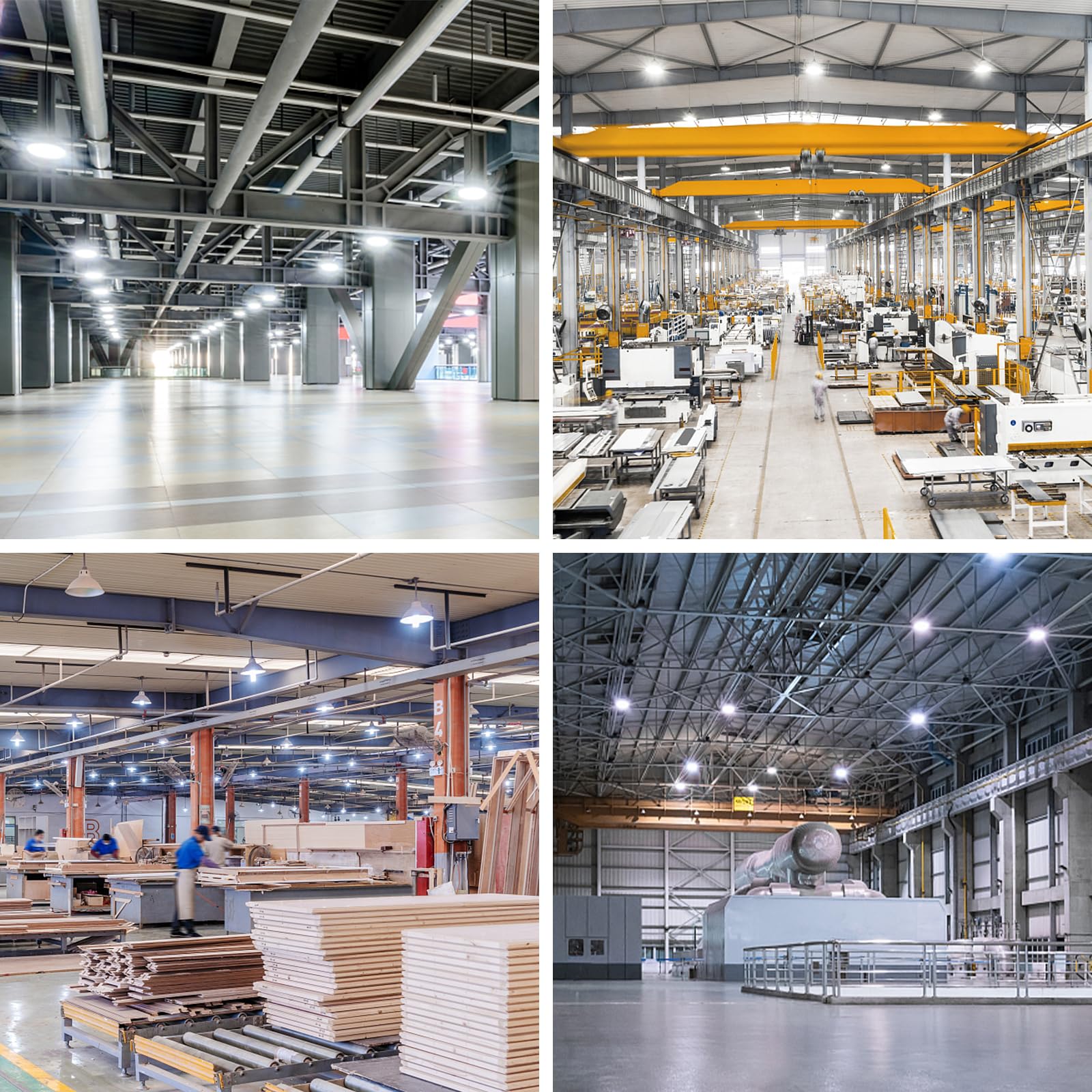 12 Pack 480V 250W LED Corn Light Bulb ETL Listed 37500 Lumens 5000K Large Area Cool Daylight White — view 9