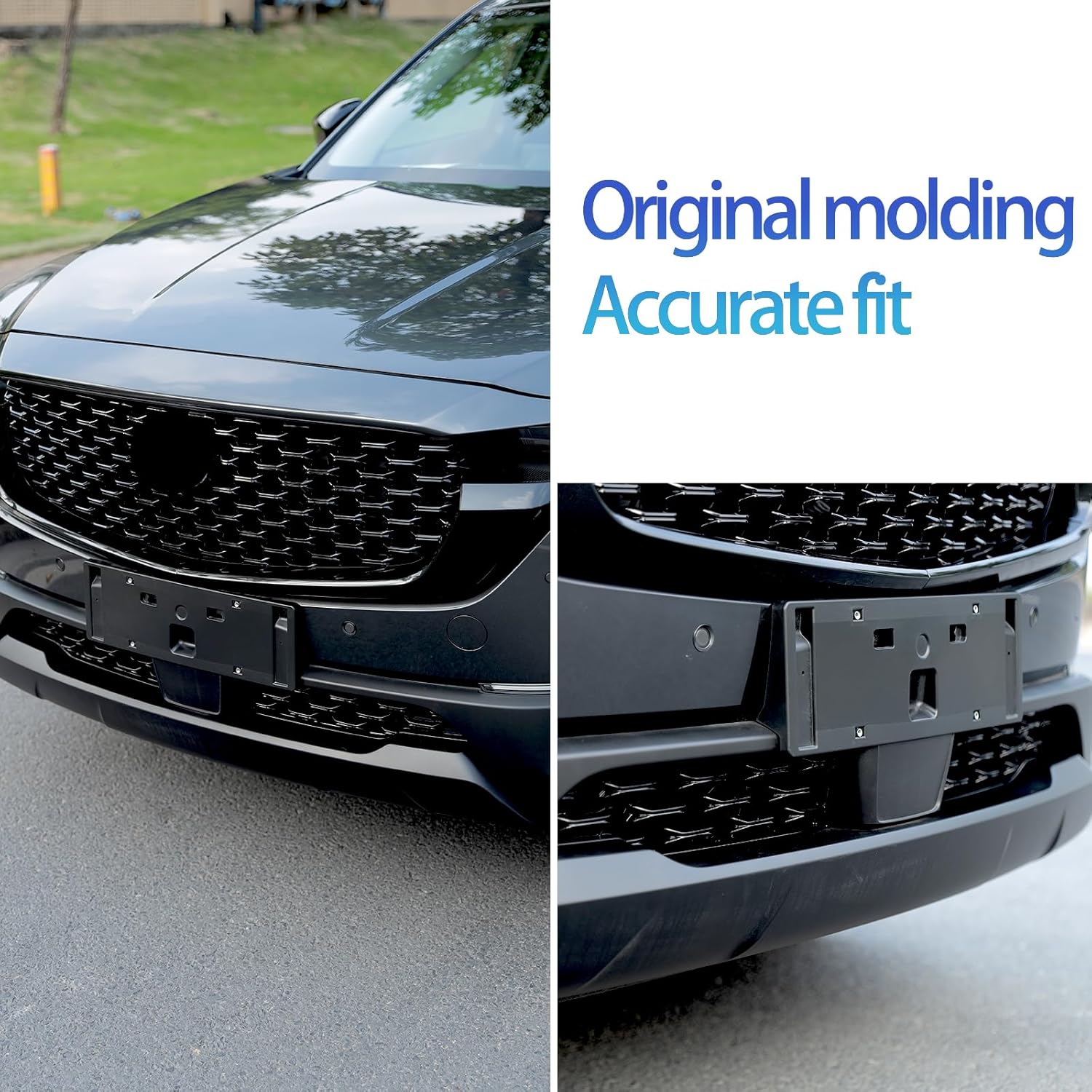 Compatible with Mazda CX5 accessories Front Grill Mesh Inserts Trims Front Grille Guard for Mazda CX-5（2022-2025）Car Exterior Accessories ABS Material(2PCS)
