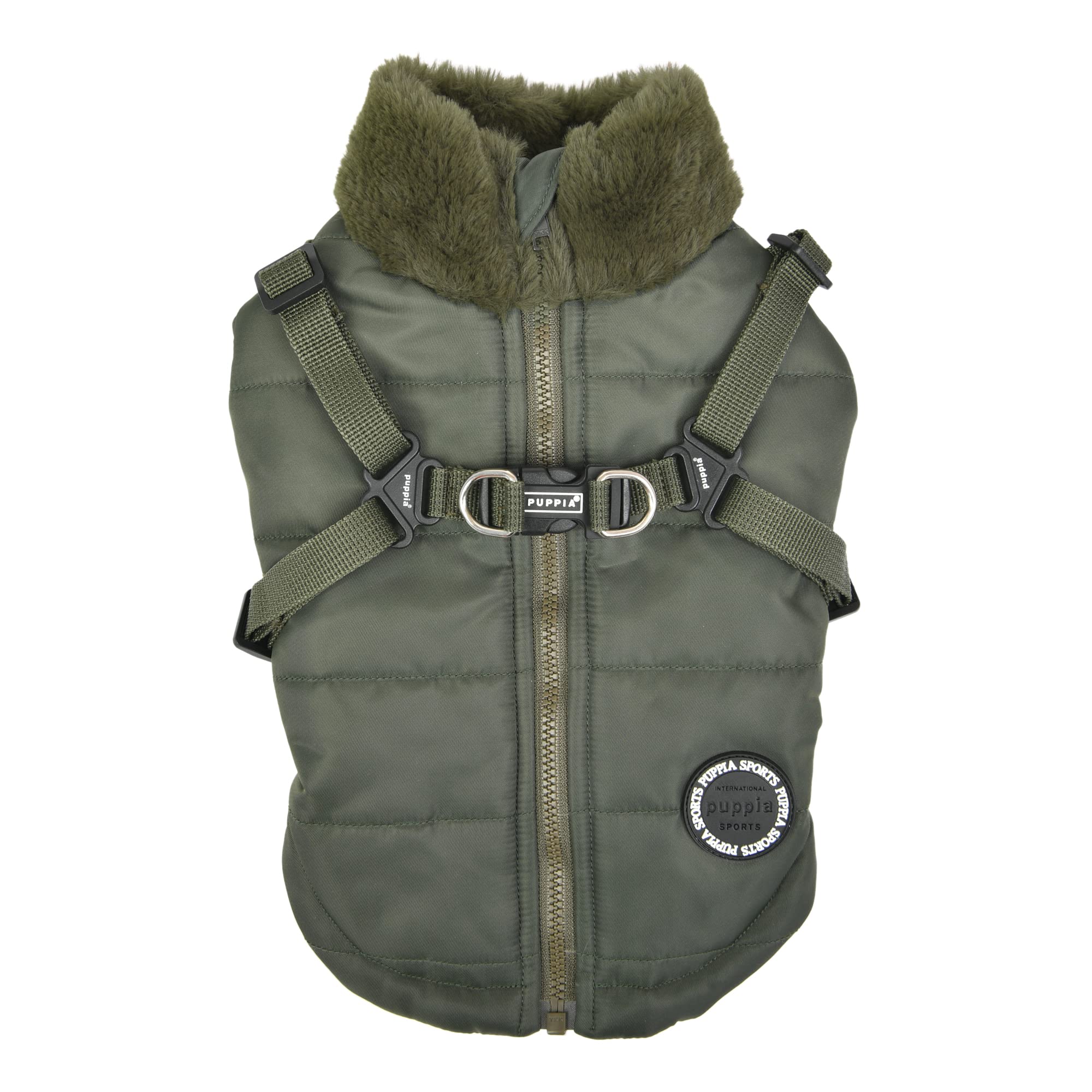 Manteau Puppia Donavan pour petit chien veste kaki confortable