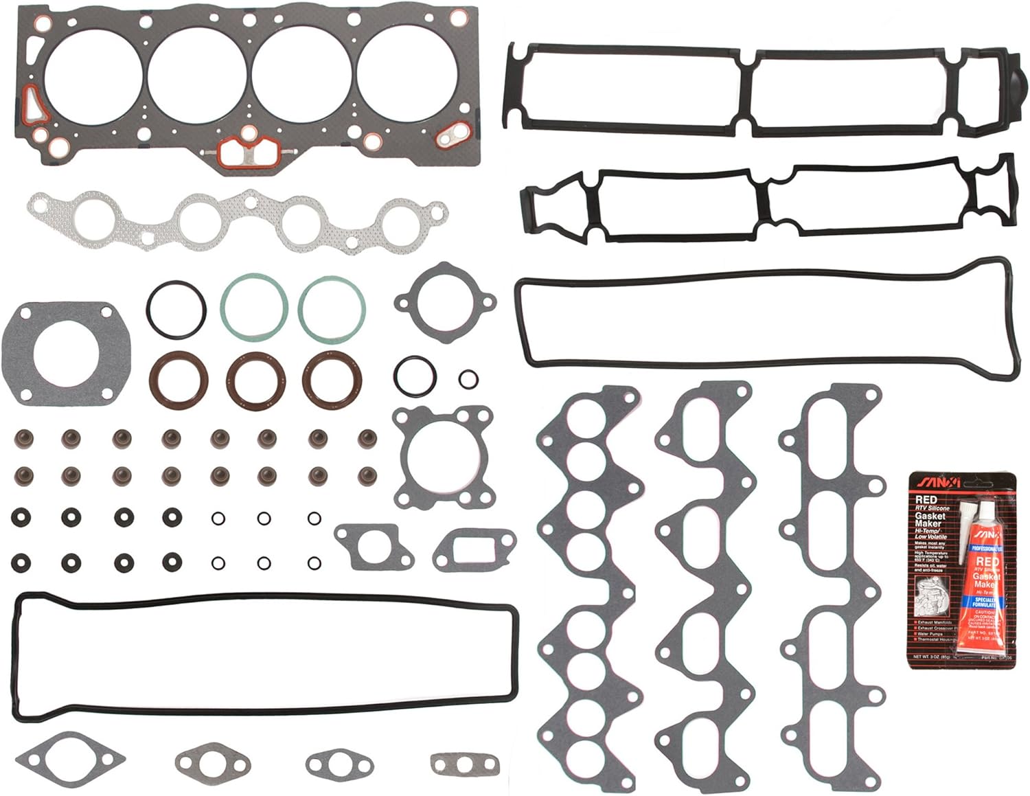 MA-4216957633-6 Full Gasket Set Bearings Rings Fit 88-89 Chevrolet Nova Toyota Corolla MR2 4AGE