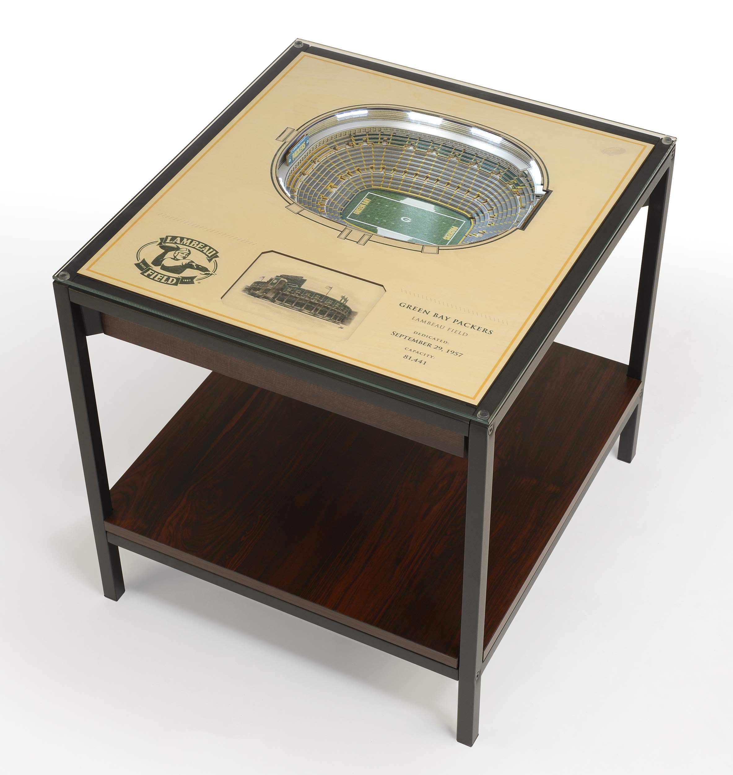 YouTheFan NFL 25-Layer Team StadiumViews Lighted Table Packers
