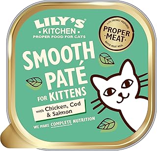 Lily's Kitchen Fine Chicken and Cod Pate with Salmon Complete Food for Kittens (19 x 85 g) product image