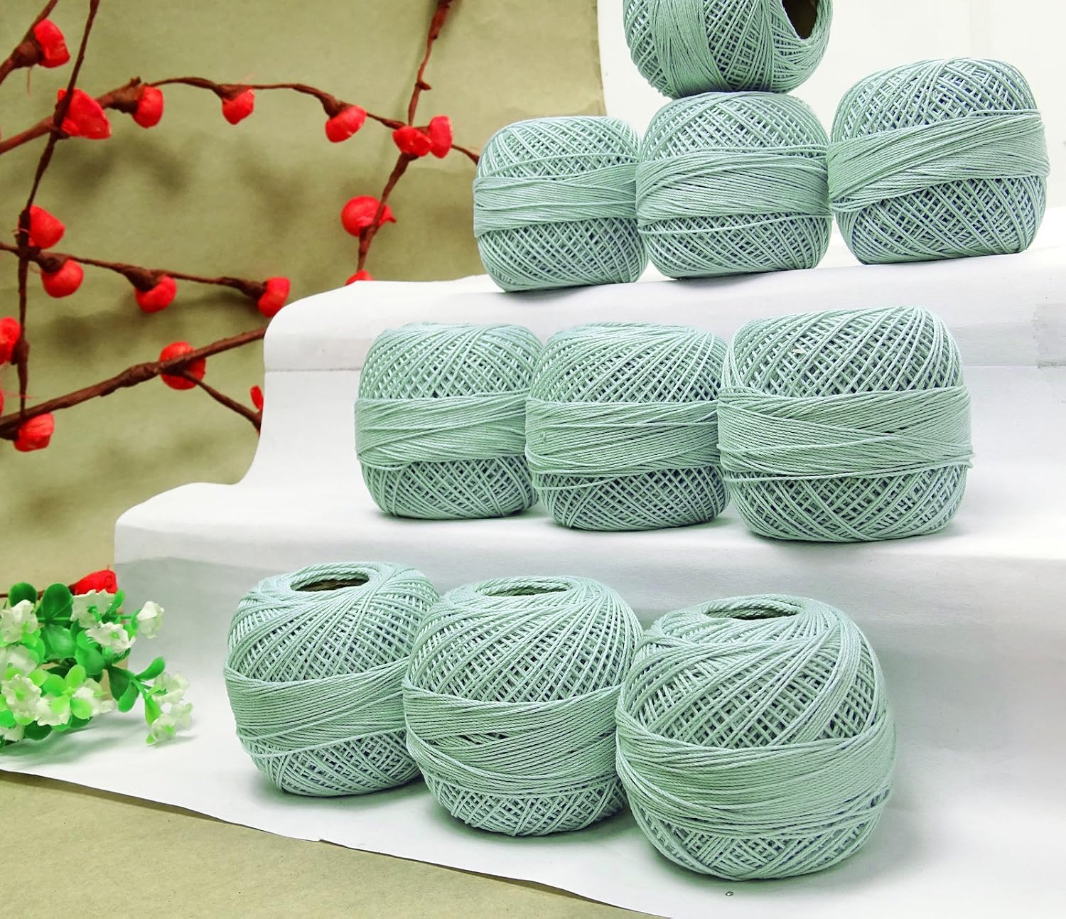 Set of 10 Pcs Anchor Crochet Cotton Knitting Thread Embroidery Tatting Ball Yarn