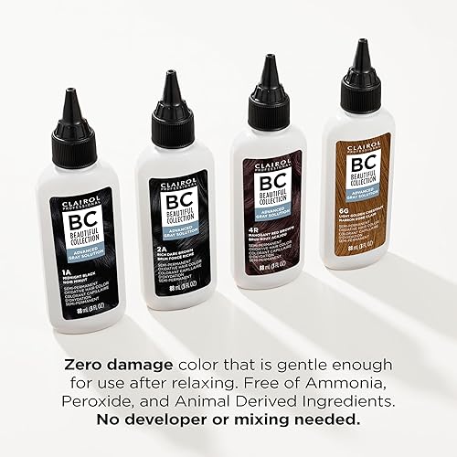 Miniatura 7 de Clairol Professional Beautiful Collection Advanced Gray Solutions  Semi-Permanent Hair Color with Gray Coverage for All Hair Textures  Packaging May