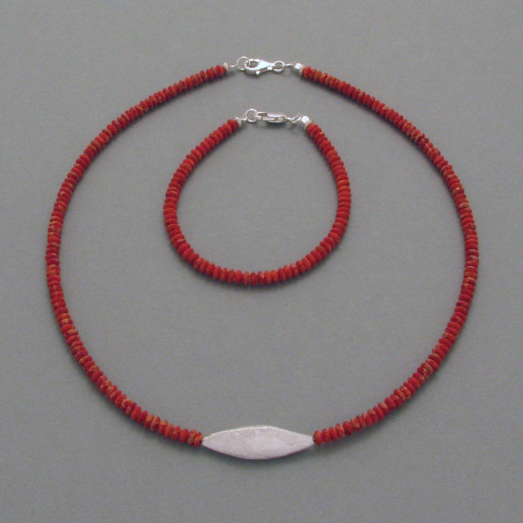 Kette Schaumkoralle, Silber