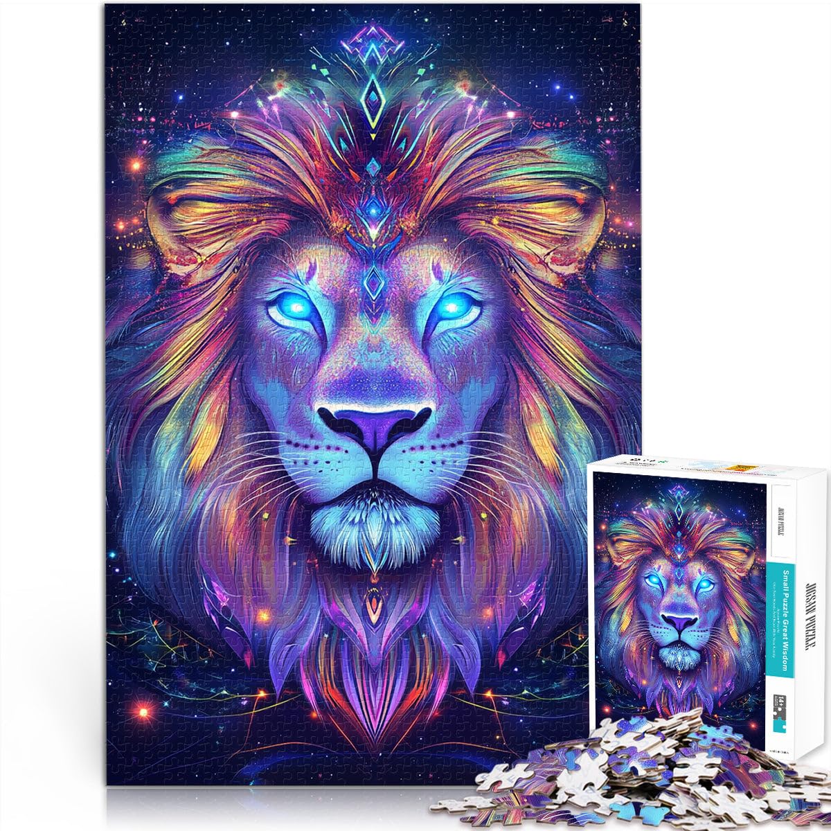 Jigsaw Puzzles 1000 Piece for teenagers holy lion Stress Reliever Staycation Kill time 38x52cm Birthday Gifts for 14+ — image 1