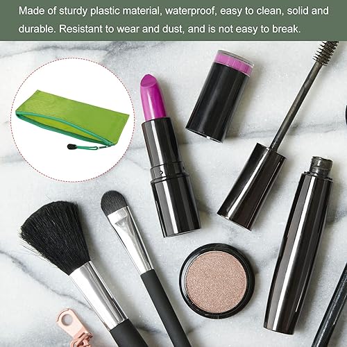 Miniatura 4 de YOKIVE Paquete de 10 bolsas impermeables con cremallera, estuche para lápices, bolsa de almacenamiento de viaje, bolsa organizadora de archivos de