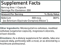 Vista 8 de Bronson Selenio 200 mcg – Complejo de aminoácidos quelado libre de levadura - Mineral traza esencial con absorción superior, 250 cápsulas