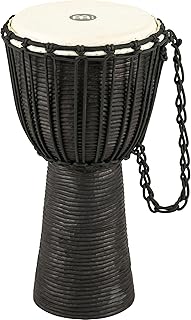 Meinl Percussion Wood-NOT Made in CHINA-10 Medium Size Rope Tuned Goat Skin Head, 2-Year Warranty, 10" Mahogany Djembe, 1...