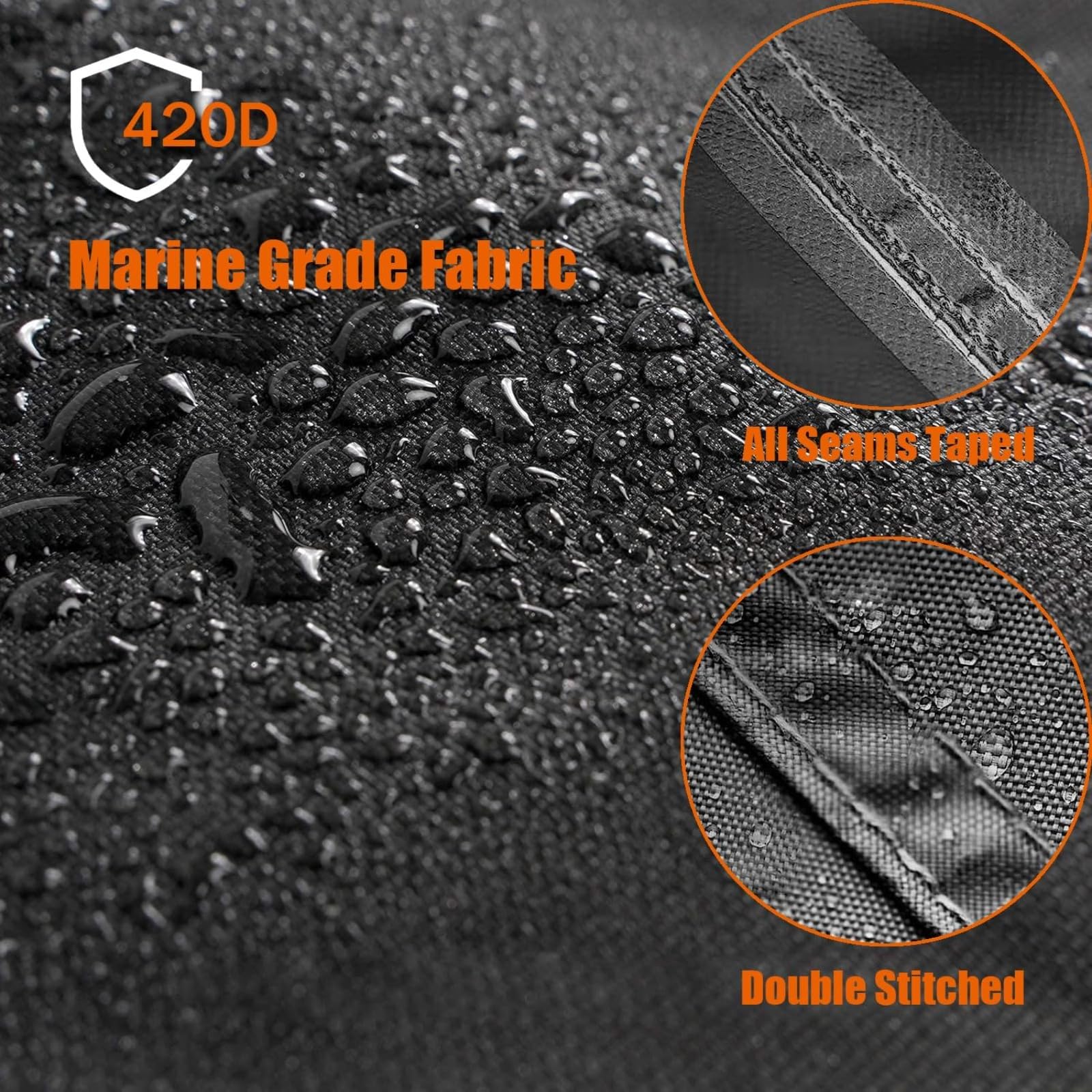Cubierta para motoazada, cubierta para cortadora de jardín, tela Oxford 420D, resistente a los rayos UV, impermeable, a prueba de polvo, cubierta universal para motoazada con funda protectora negra