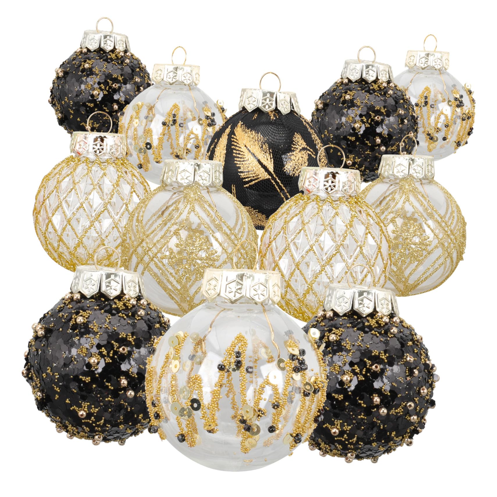 25pezzi Palline di Natale Decorative Sospese Ornamenti Sfera per Albero di Natale di Palline Infrangibili per Decorazioni Natalizie