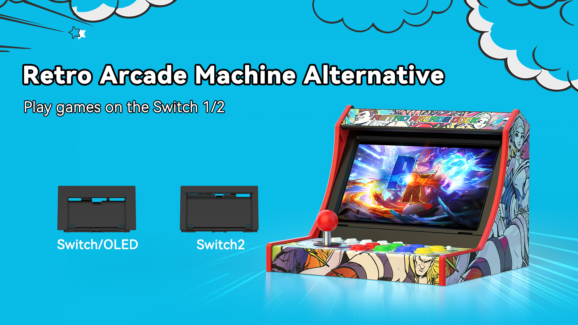 Amazon.com: Retro Arcade Stick for Switch 2/OLED/Switch,Mini