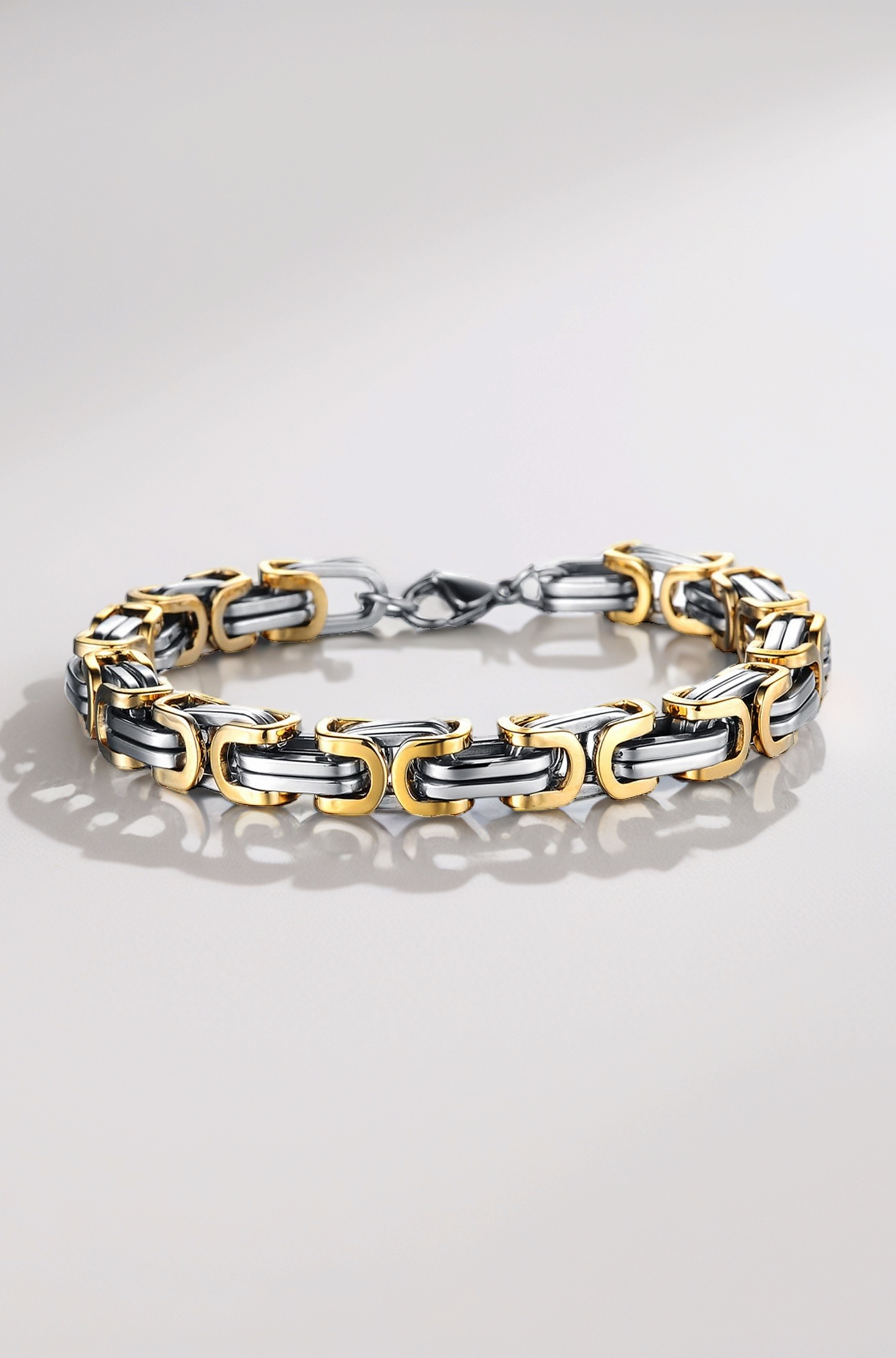 Bracelets for Men and Boys Fashion Bracelet for Men |Silver Toned Durable Stainless Steel Chain Bracelet for Men | Birthday Gift for Men and Boys Anniversary Gift for Husband