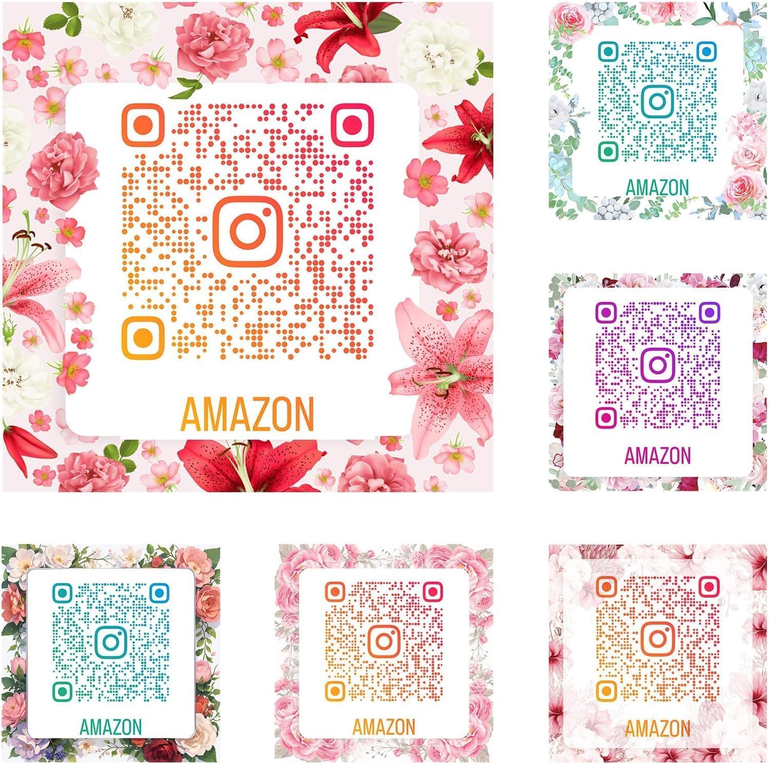 Custom QR Code Stickers Personalized QR Code Stickers for Text Name Image Photo QR Code Labels Waterproof Vinyl Custom Labels 60-240PCS