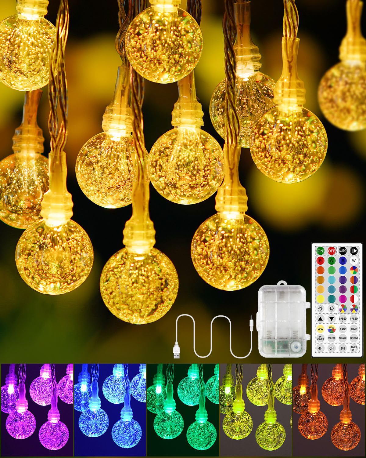 OMIKA Color Changing String Lights