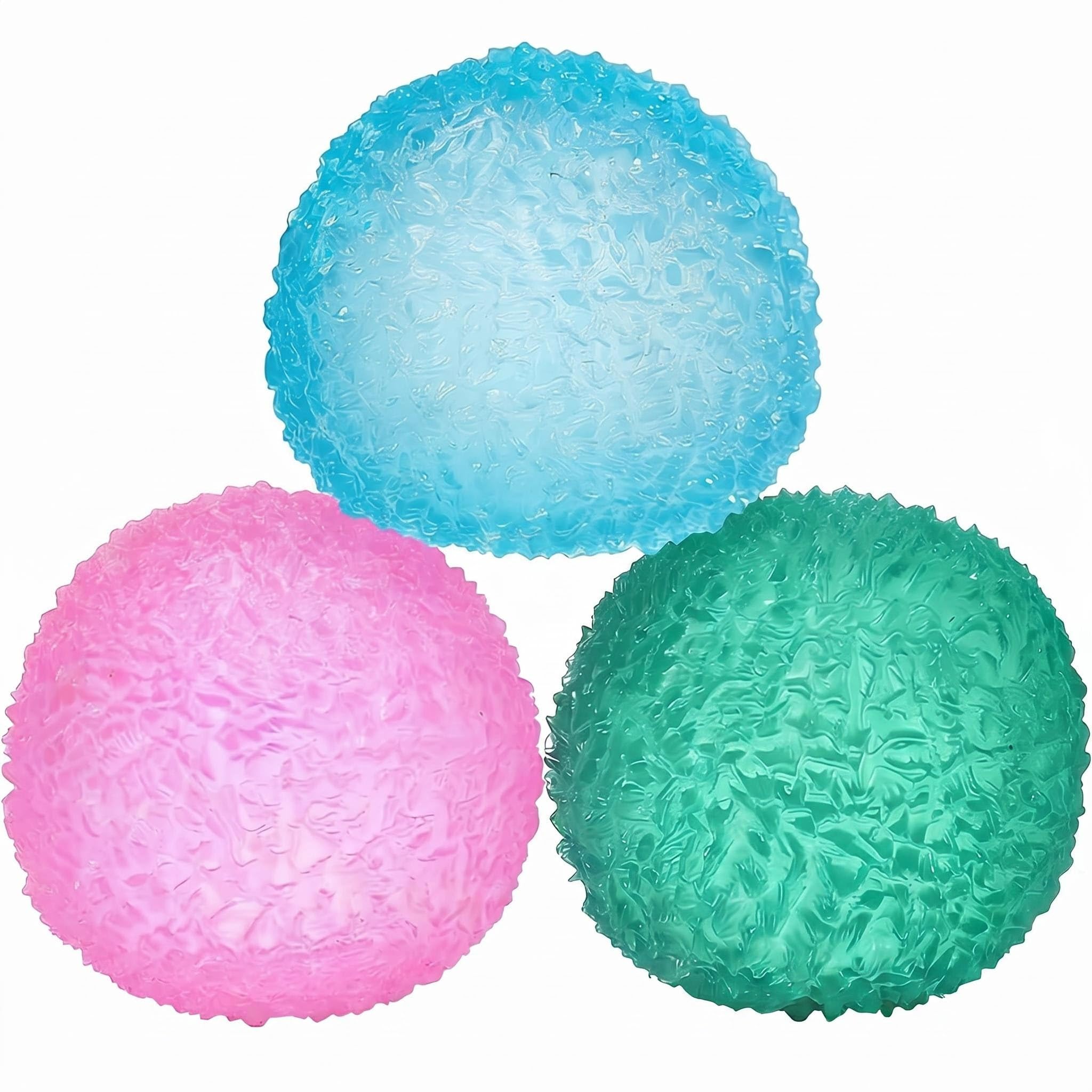 3Pcs Memory Gel Stress Balls Slow Rising Squeeze Balls Adult Anxiety Relief