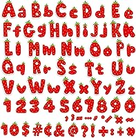 Vista 18 de 260 piezas de letras en blanco y negro para tablón de anuncios de aula, paquete combinado de letras de 4 pulgadas, juego de puntos y rayas