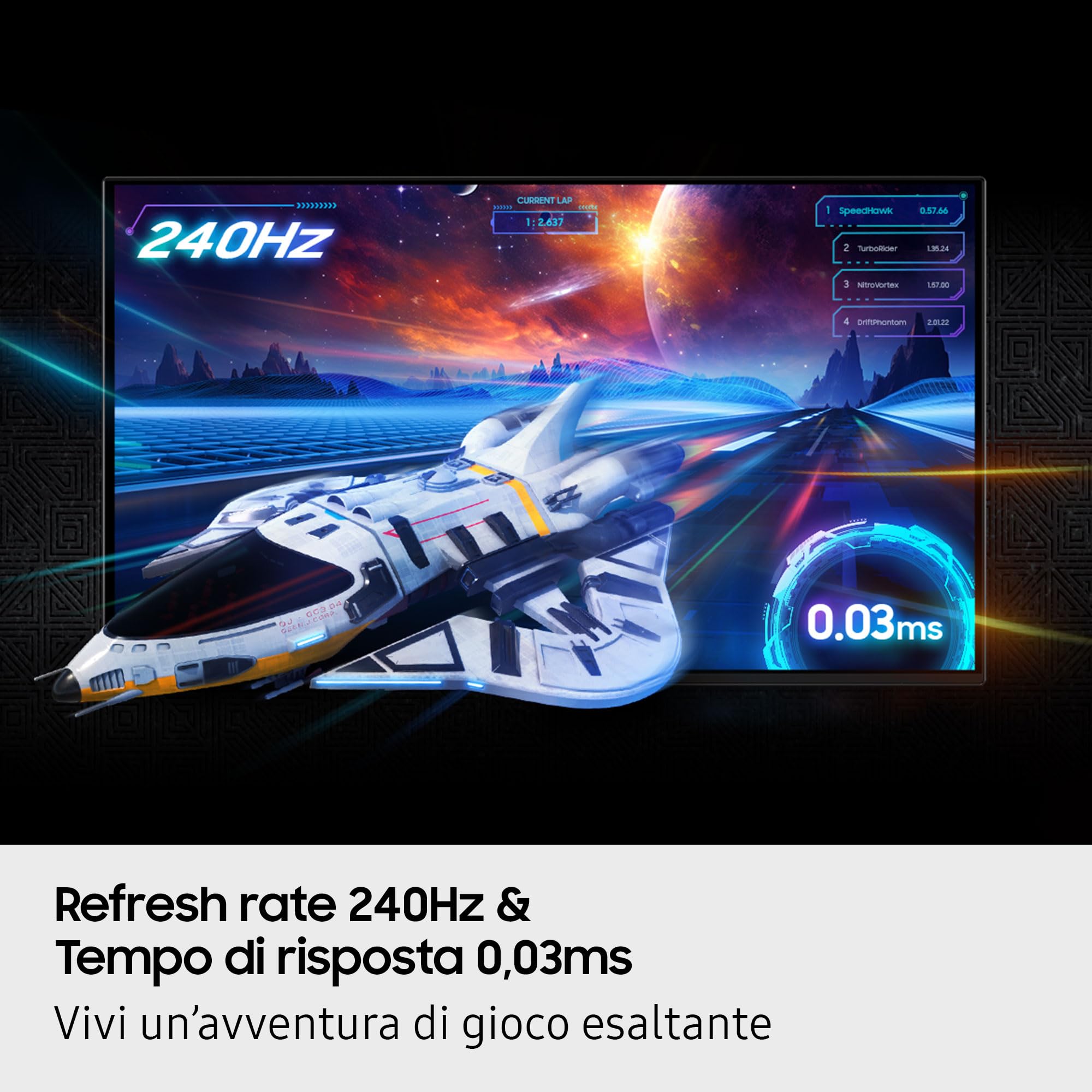 Samsung Wyświetlacz 27'' Odyssey OLED G8-G81SF, srebrny, 240 Hz, 0,03 ms, 3840 x 2160, 250 cd/m², 2 x HDMI DP 3 x USB, regulacja wysokiego wschodniego obrotu