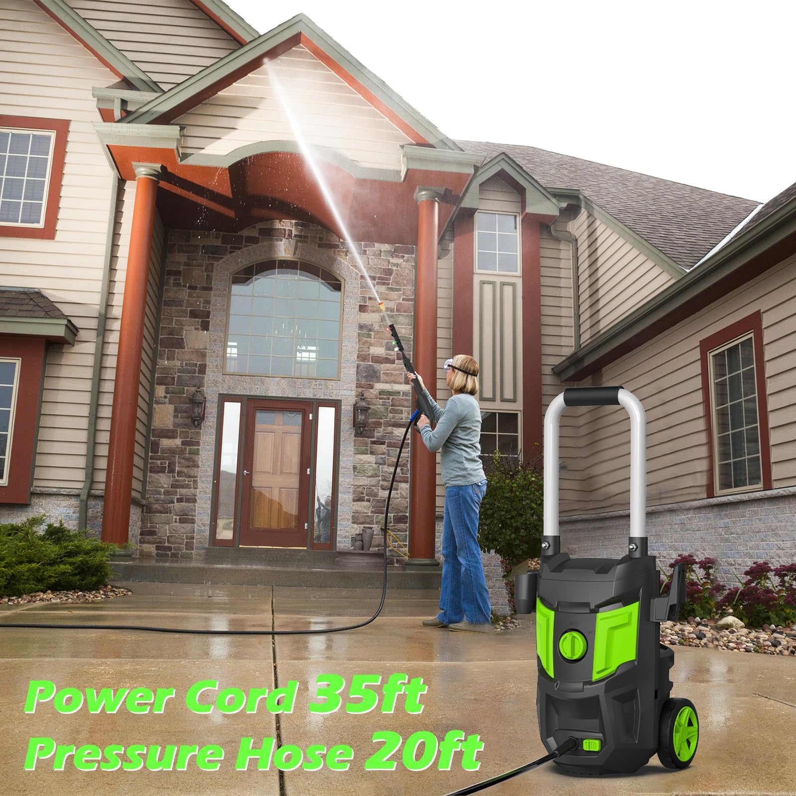 Snapklik.com : Electric Pressure Washer - 5000PSI Max 3.0GPM