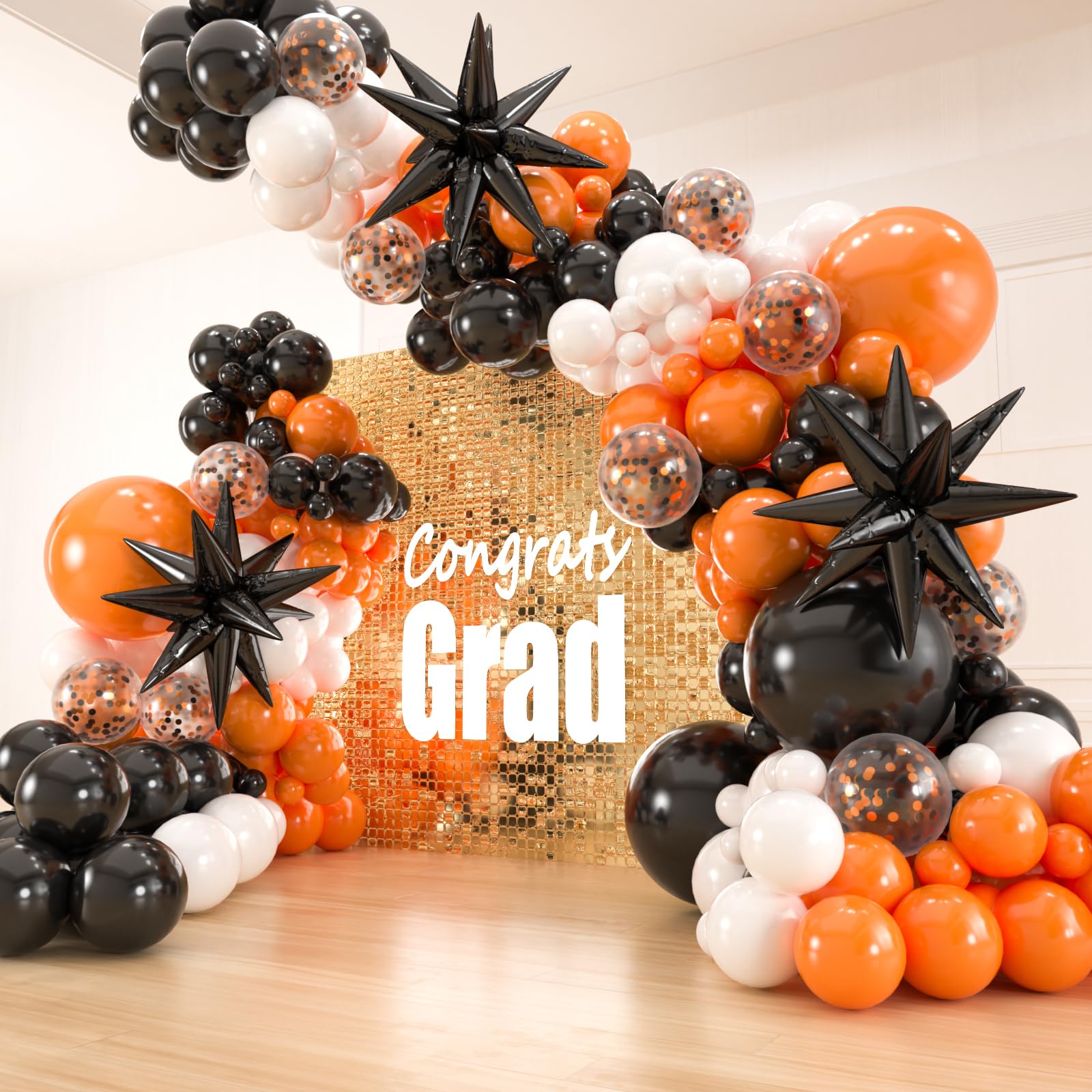 black crowes fish hook balloon 141pcs Orange and White Garland Kit, 18 12 10 5 Inch Balloon Daiwa BG Mag Sealed Knob Color:Gold 6'11