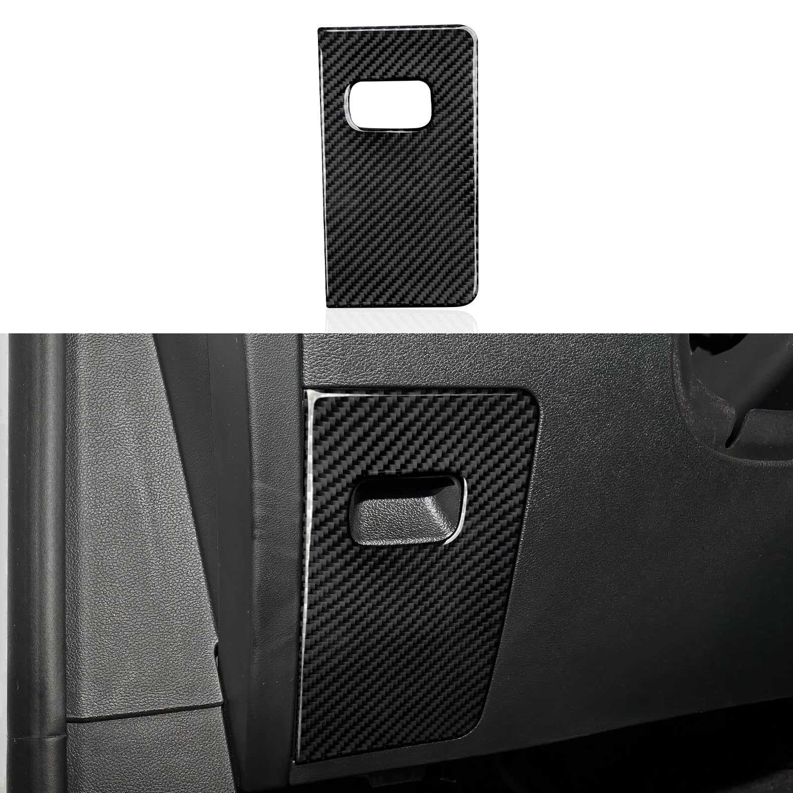 Car Storage Box Panel Sticker Carbon Fiber Decal Interior Trim Cover for Ford Explorer Sport 2020 2021 2022 2023 2024 Accessories