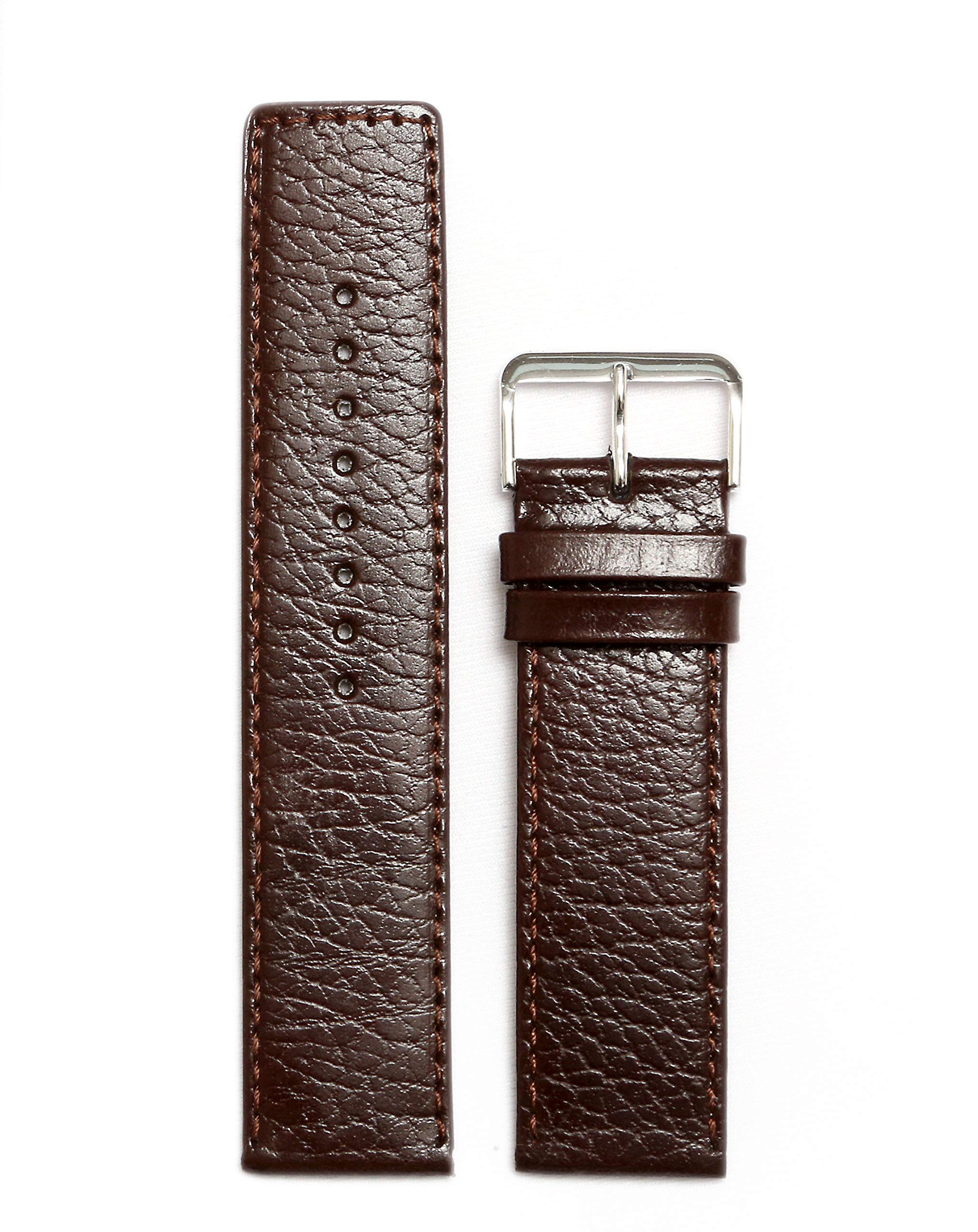 EXOR Brown colour leather watch strap with Flat Finish of 22MM genuine Watch leather Strap/band for men and women (B08FH8T1B8) Amazon Price History, Amazon Price Tracker