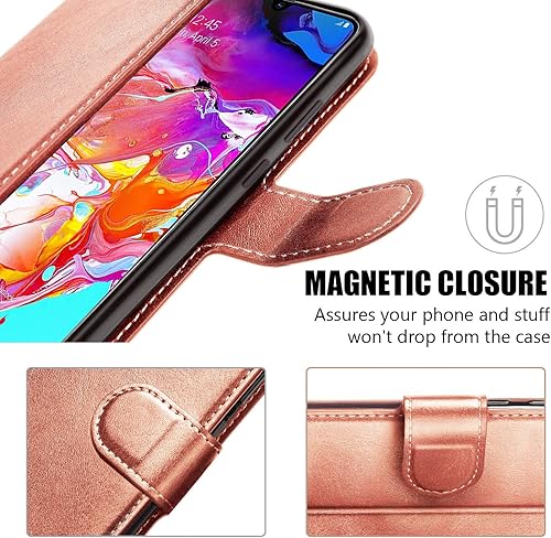 Miniatura 5 de QLTYPRI Funda para iPhone SE 2022 5GSE 202087, Funda de cuero PU de primera calidad con ranuras para tarjetas, cierre magnético a prueba de golpes,