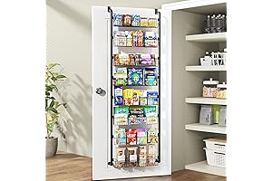 8-Tier Over-the-Door Pantry Organizer: A Space-Saving Solution for Laundry Rooms and Beyond