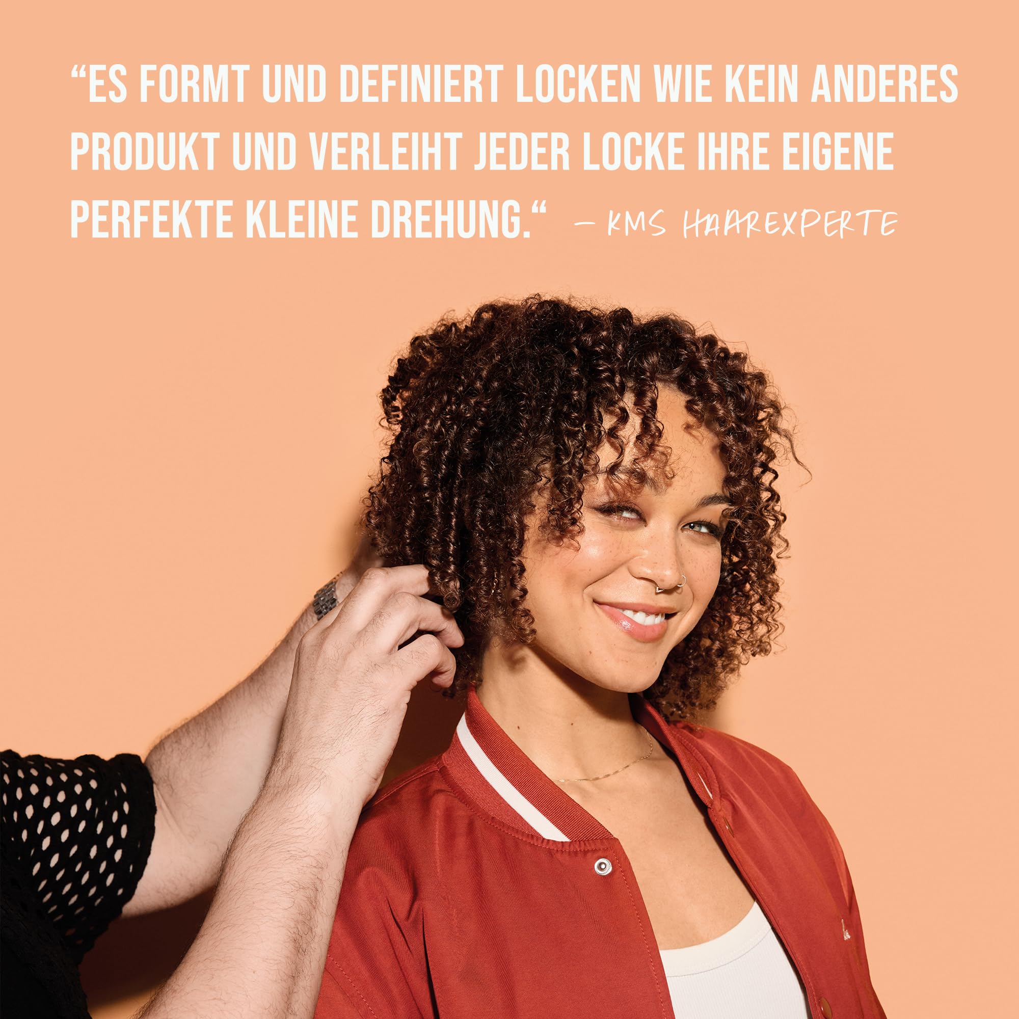 KMS CurlUp Wave Foam – Lockenschaum für flexible Wellen & Locken, Volumen & natürliche Definition – 200 ml