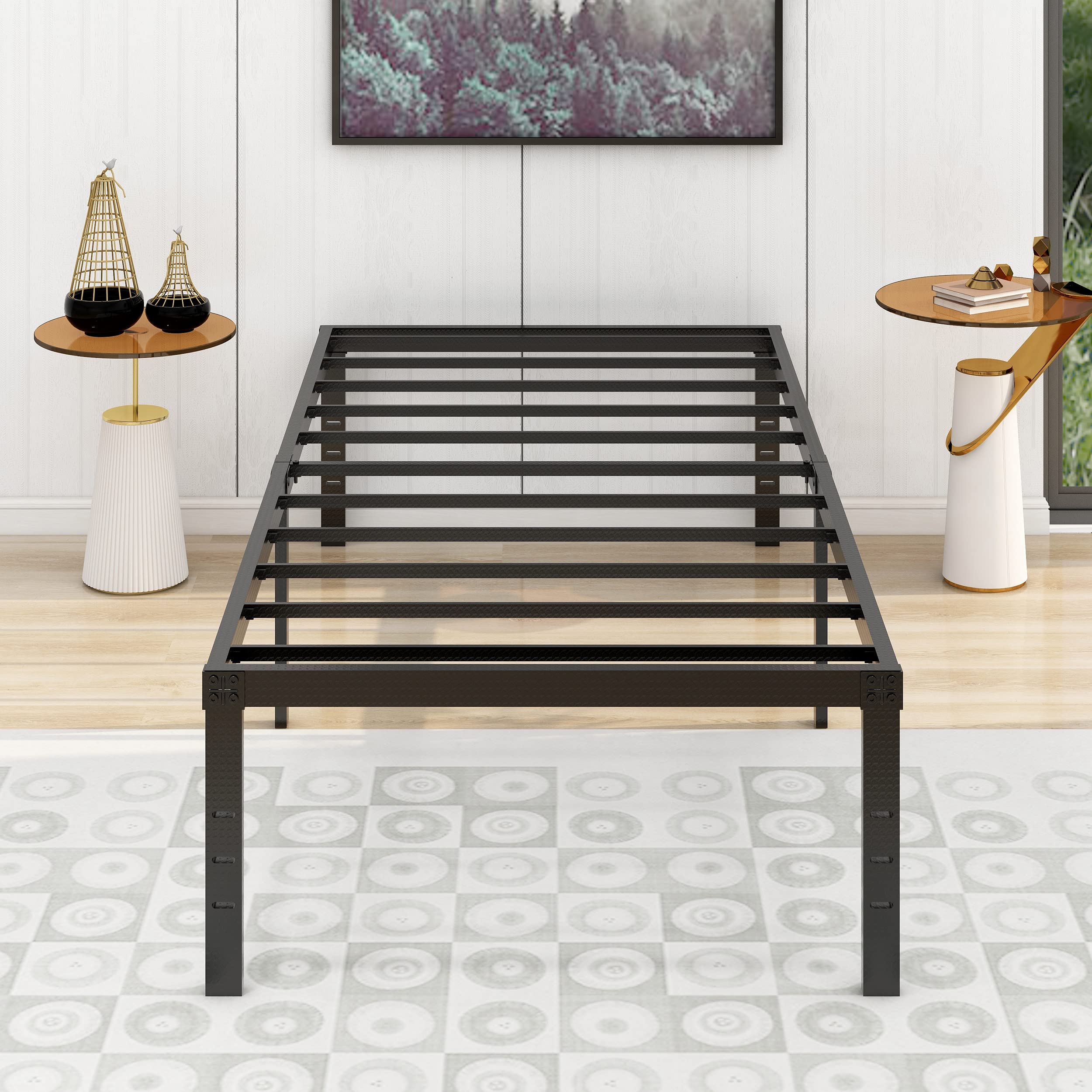 Amazon.com: alazyhome 18 Inch Metal Twin XL Size Bed Frame