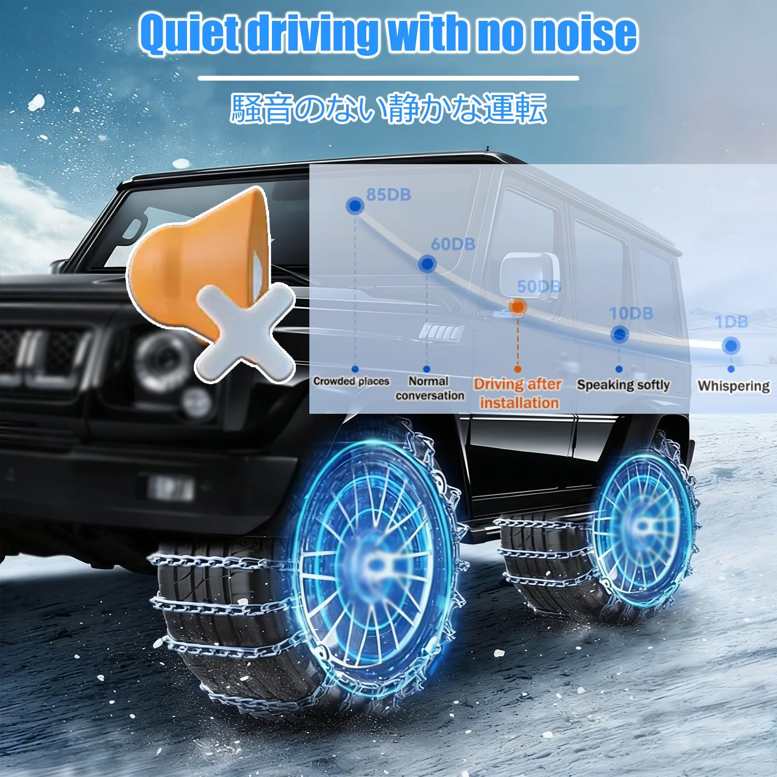 Cadenas Ruedas Nieve,Cadenas De Nieve Para Coche, Para Coche CamióN Suv Adecuadas Para NeumáTicos Ancho Para Barro, Arena, Nieve, Hielo, Subida Juego De 2(215/75R16)