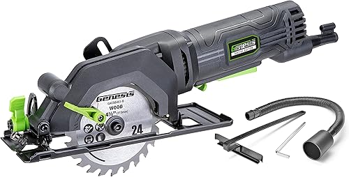Vista 10 de Genesis G20MAX - Sierra circular inalámbrica de 20 V de 6-1/2 pulgadas con láser y luz LED, incluye hoja de corte fino 24TCT, batería de 2.0 Ah