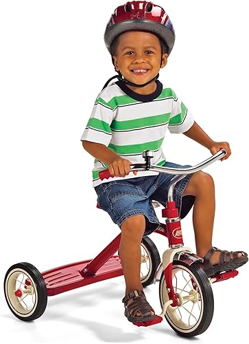 Miniatura 2 de Radio Flyer Triciciclo rojo clásico de 10 pulgadas para niños de 2 a 4 años bicicleta para niños pequeños