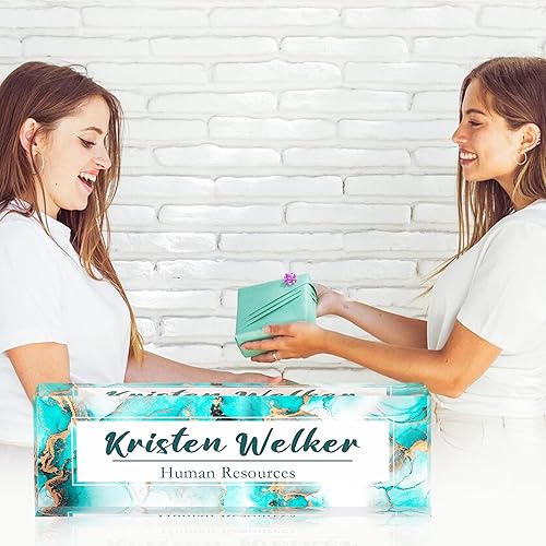 Miniatura 5 de Placa de nombre personalizada para escritorio de oficina, placa de nombre personalizada para oficina, regalos de agradecimiento a los empleados