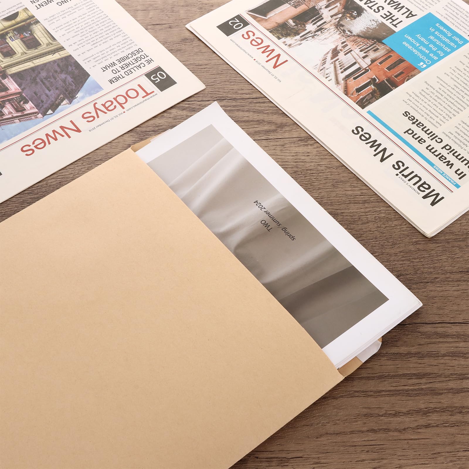 Lot de 100 enveloppes kraft A4 - 324 x 229 mm - Auto-adhésives - 120 g/m² - Avec patte autocollante - Pour envoi, expédition, stockage de documents