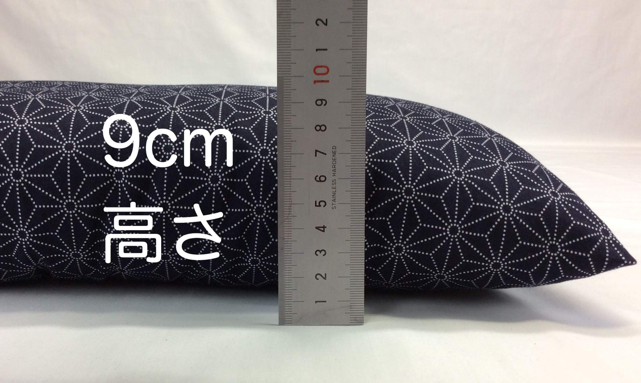 Amazon.co.jp: 麻の葉柄 小座布団 ネイビー 45cm×45cm 中身入 5枚組