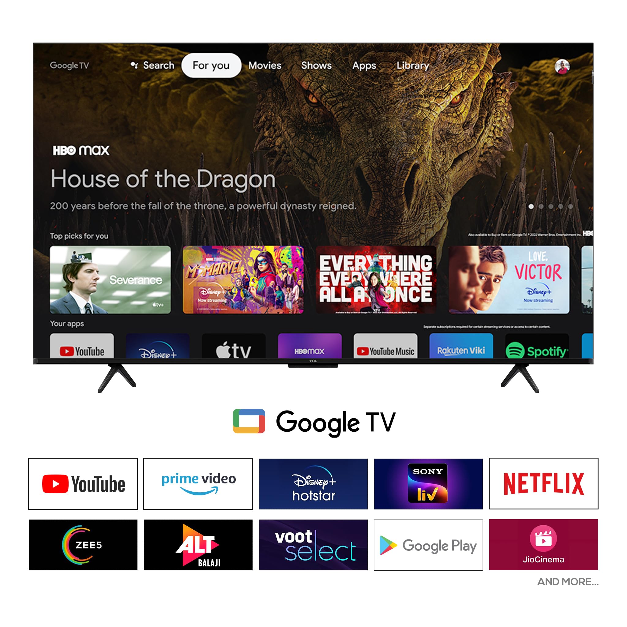 TCL 139 cm (55 Inches) Smartchoice 4K UHD Smart QLED TV | QD-Mini LED Dimming | 144Hz Refresh Rate | 3GB RAM | 55T8D — Amazon image 2
