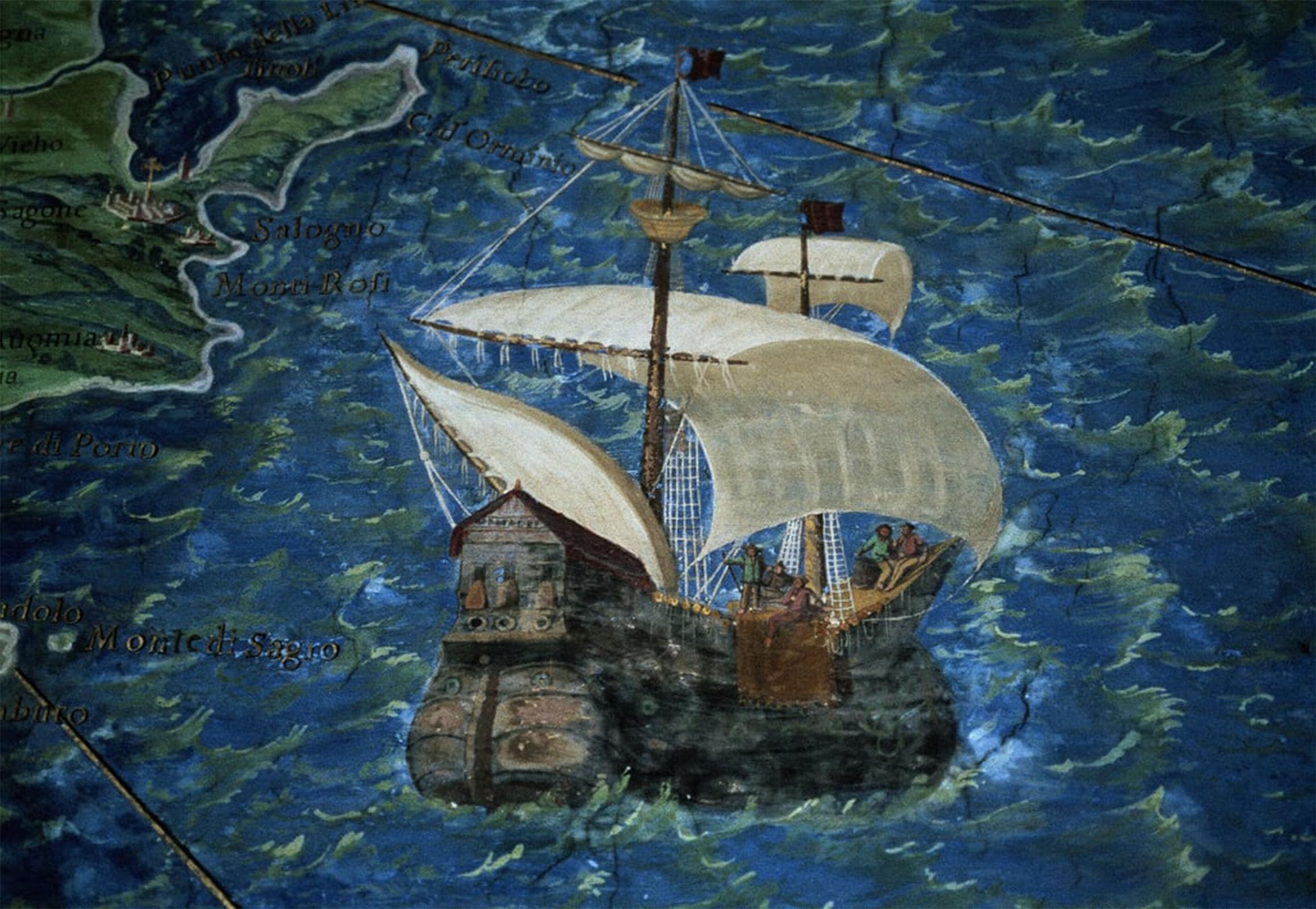 POSTERIIk Famous Modern Artwork Art Mural Galleon by Ignazio Danti Oil Paintings Pictures for Home Decor 60x90cm