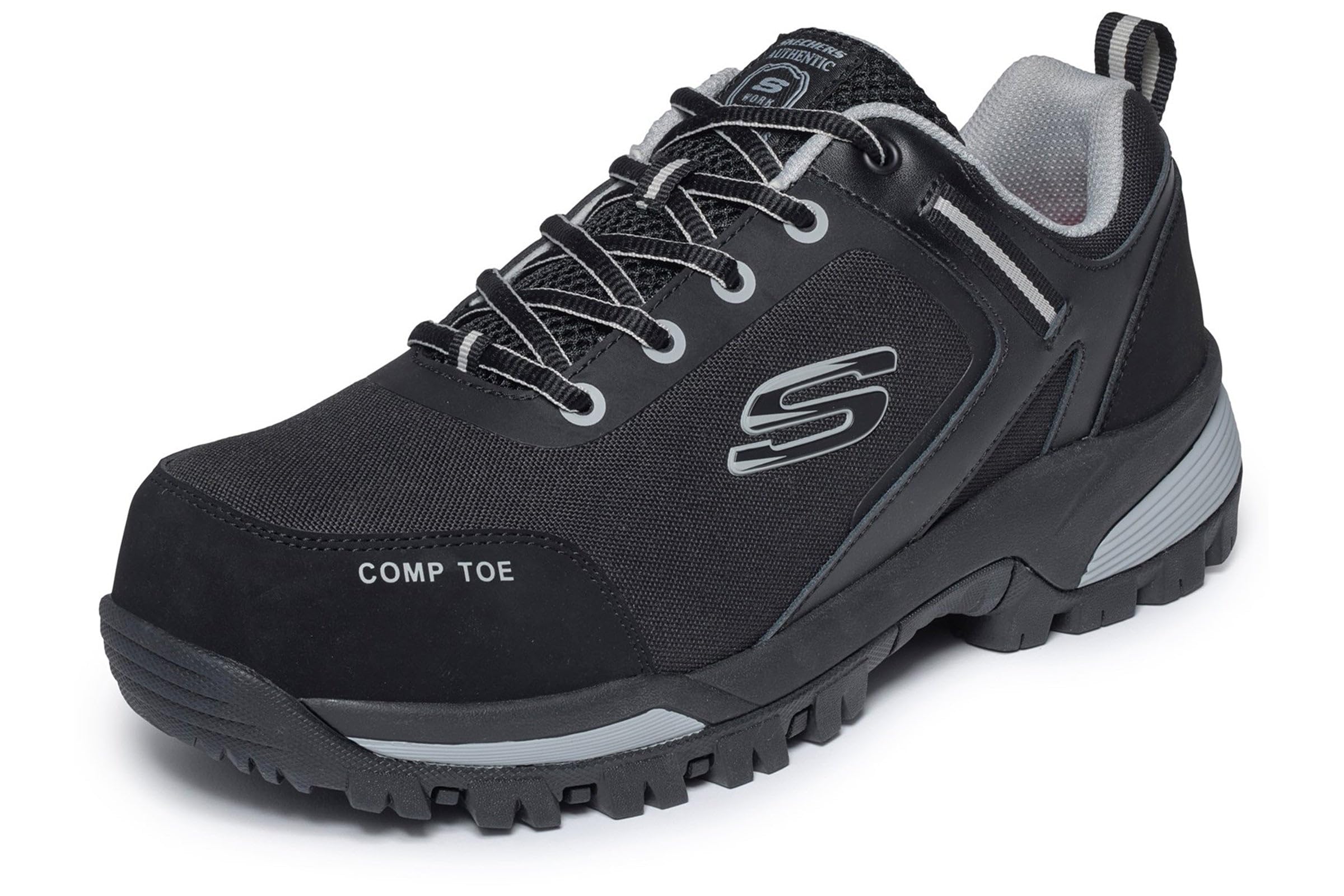 Skechers Męskie buty robocze GATLON - STRIGAX H 200188EC BKGY czarne/szare